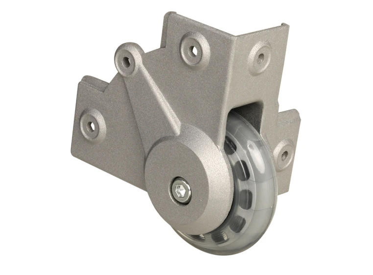 Adam Hall Hardware 37451 S - Recessed Corner Castor with sof 